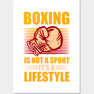 Boxing gloves life fan lover coach gift for boxer dad Posters and Art